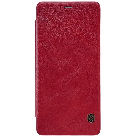 Nillkin - Samsung Galaxy A8+ (2018) Hülle - Leder Book Case - Qin Series - rot