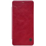 Nillkin - Samsung Galaxy A8+ (2018) Hülle - Leder Book Case - Qin Series - rot