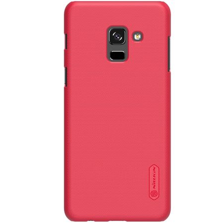 Nillkin - Samsung Galaxy A8+ (2018) Hülle - Plastik Case - Super Frosted Shield Series - rot