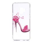 Samsung Galaxy S9 Handy Case - Hülle aus flexiblem TPU Plastik - High Heels mit Blumen