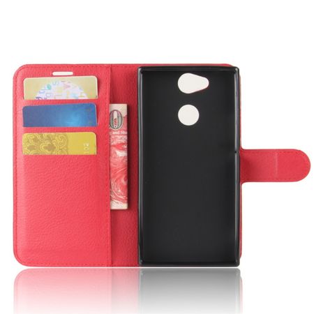 Hülle Für Sony Xperia XA2 – PU-Leder Mit Standfunktion, Kartenfach & Magnetverschluss, TPU-Innenschale, Präzise Aussparungen, Schutz Vor Kratzern Und Staub