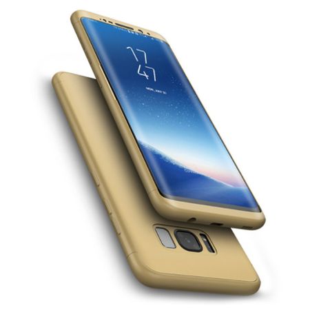 Floveme - Samsung Galaxy S8 Plus Hülle - mit Randabdeckung im Slim Design - gold