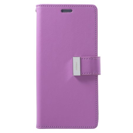 Goospery - Cover für Samsung Galaxy S9 Plus - Handyhülle aus Leder - Rich Diary Series - purpur