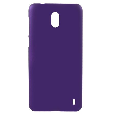 Nokia 2 Handy Hülle - Case aus gummiertem Hartplastik - purpur