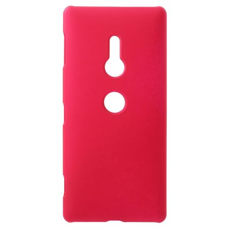 Sony Xperia XZ2 Handy Hülle - Gummiertes Case aus Hartplastik - rosa