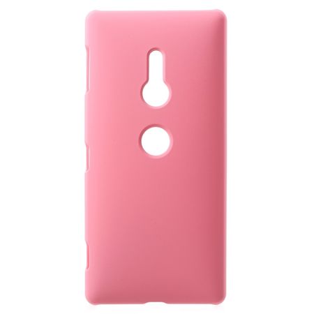 Sony Xperia XZ2 Handy Hülle - Gummiertes Case aus Hartplastik - pink