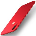 Mofi - Huawei P20 Lite Handyhülle - Schlanke Hülle aus Hartplastik - Shield Series - rot