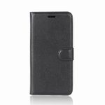 Sony Xperia XZ2 Compact Handy Hülle - Case aus Leder - mit Standfunktion und Litchitextur - schwarz