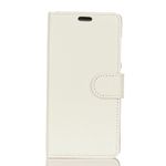 Asus Zenfone 5 (ZE620KL) Handyhülle - Case aus Leder - mit Litchitextur und Standfunktion - weiss