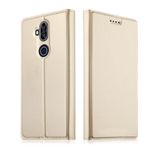 Asus Zenfone 5 Lite (ZC600KL) Handy Hülle - Classic Leder Bookcover Series - gold