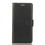 Asus Zenfone 5 Lite (ZC600KL) Handy Hülle - Litchi Leder Bookcover Series - schwarz