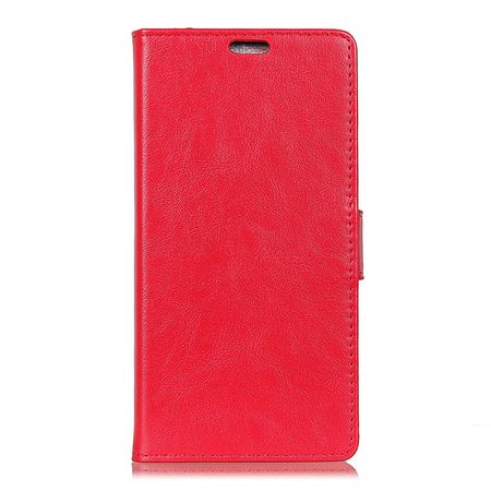 HTC Desire 12 Handyhülle - Crazy Horse II Leder Series Case - rot