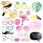 Photo Booth Accessoires - Flamingo Photo Booth Set - 18 tlg.