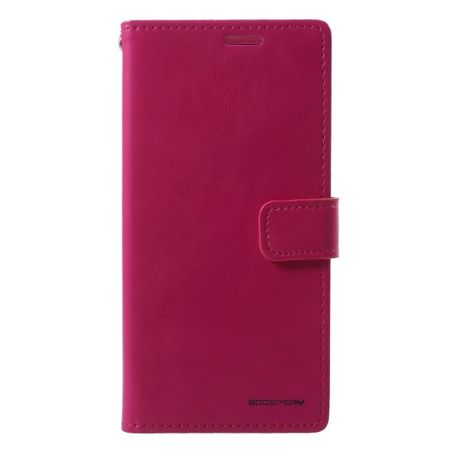 Goospery - LG G7 ThinQ Handy Hülle - Case aus Leder - Bluemoon Diary Series - rosa