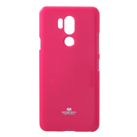 Goospery - LG G7 ThinQ Handy Hülle - TPU Soft Case - Pearl Jelly Series - rosa