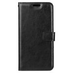 Motorola Moto G6 Play Handyhülle - Crazy Horse III Leder Series Case - schwarz