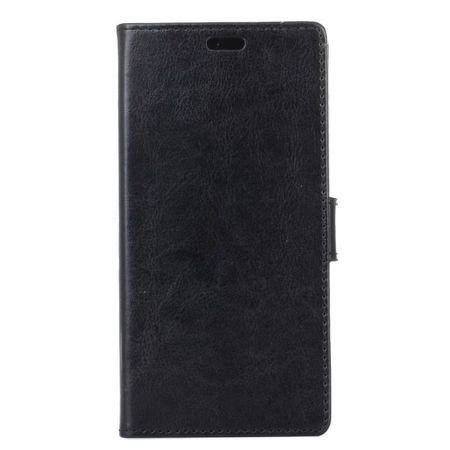 Wiko Harry Handyhülle - Crazy Horse II Leder Series Case - schwarz