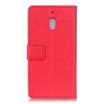 Nokia 2.1 Handy Hülle - Classic III Leder Bookcover Series - rot