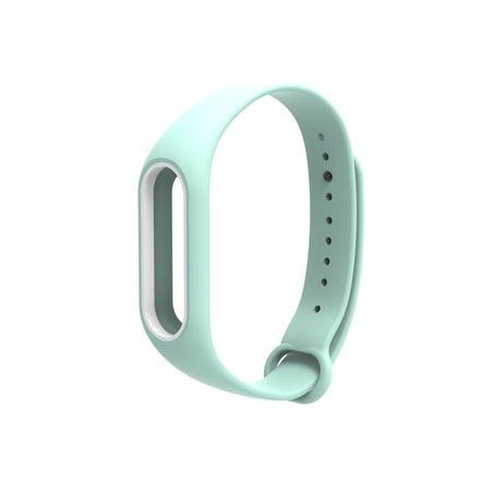 Xiaomi Mi Smart Band 3 Silikon Ersatz Armband - Zweifarbiges Armband - Two-tone Series - mint