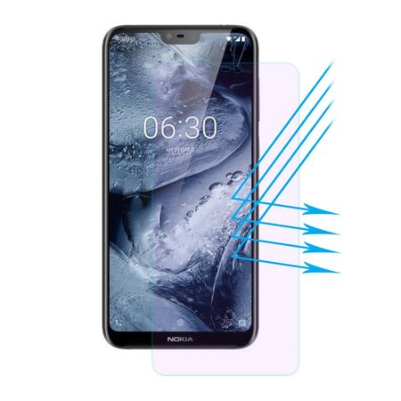 Hat Prince - Nokia 6.1 Plus Schutzglas Displayschutz - 0.26mm 2.5D - Panzer Glas - transparent