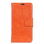 Nokia 6.1 Plus Handy Hülle - Classic Echtleder Bookcover Series - orange