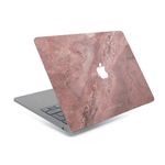 WOODCESSORIES - MacBook 12 (2015-2017 Modelle) Echtstein Skin - Stone Edition - Canyon Red - rot