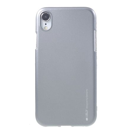 Goospery - iPhone XR Handy Hülle - TPU Soft Case - i Jelly Metal Series - grau