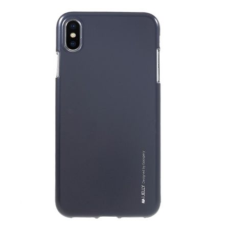 Goospery - iPhone XS Max Handy Hülle - TPU Soft Case - i Jelly Metal Series - navy