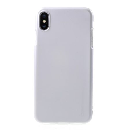 Goospery - iPhone XS Max Handy Hülle - TPU Soft Case - i Jelly Metal Series - silber