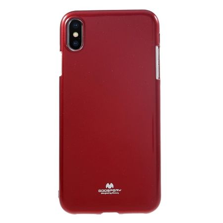 Goospery - iPhone XS Max Handy Hülle - TPU Soft Case - Pearl Jelly Series - rot