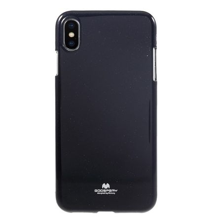 Goospery - iPhone XS Max Handy Hülle - TPU Soft Case - Pearl Jelly Series - schwarz