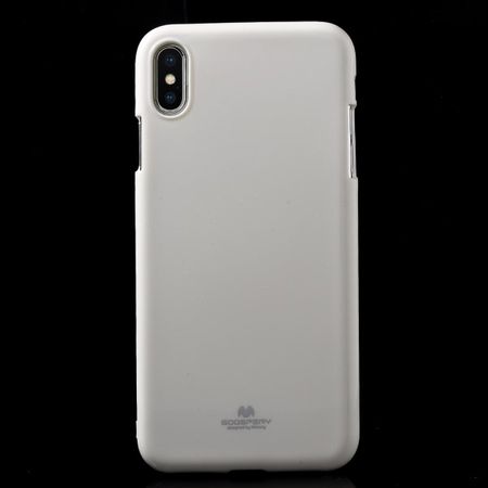 Goospery - iPhone XS Max Handy Hülle - TPU Soft Case - Pearl Jelly Series - weiss