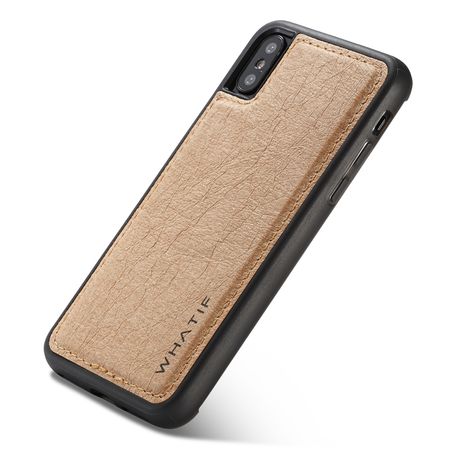 Caseme - iPhone XS / X Handyhülle - Hardcover aus Plastik - Do it Yourself - braun