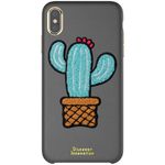 Nillkin - iPhone XS Max Handyhülle - Case aus Plastik/Plüsch - Kaktus - Plush Series - schwarz