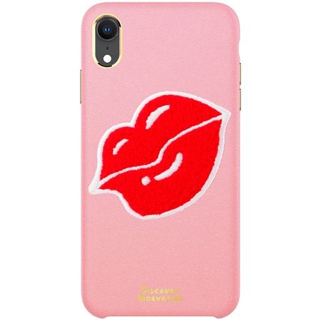 Nillkin - iPhone XR Handyhülle - Case aus Plastik/Plüsch - Mund - Plush Series - pink