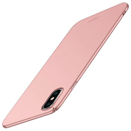 Mofi - iPhone XS Max Handyhülle - Schlanke Hülle aus Hartplastik - Shield Series - rosegold