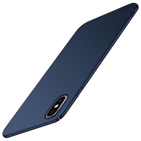 Mofi - iPhone XS Max Handyhülle - Schlanke Hülle aus Hartplastik - Shield Series - dunkelblau