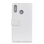 HTC U12 Life Handyhülle - Crazy Horse Leder Bookcover Series - weiss