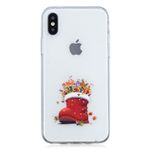 iPhone XS Max Hülle - Flexibles Softcase - Weihnachtsmuster - Schuh mit Geschenken