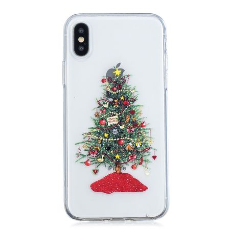 iPhone XS Max Hülle - Flexibles Softcase - Weihnachtsmuster - Weihnachtsbaum