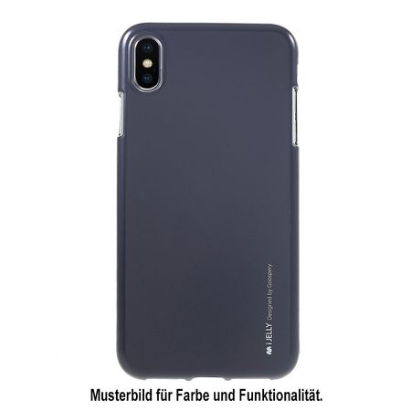 Goospery - Huawei Mate 20 Pro Handy Hülle - TPU Soft Case - i Jelly Metal Series - navy