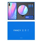 Nillkin - iPhone XS Max 3-in-1 Box - Hardcase, Ladekabel und Qi Ladestation - Fancy Series - blau