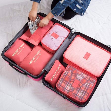 4-teiliges Reisetaschen-Set Aus PU-Leder – Wasserdichte Kosmetiktaschen, Organisiert & Stylisch
