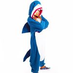 Hai Kostüm - Onesie Hai - Pyjama Grösse L