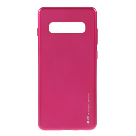 Goospery - Samsung Galaxy S10 Plus Handy Hülle - TPU Soft Case - i Jelly Metal Series - pink