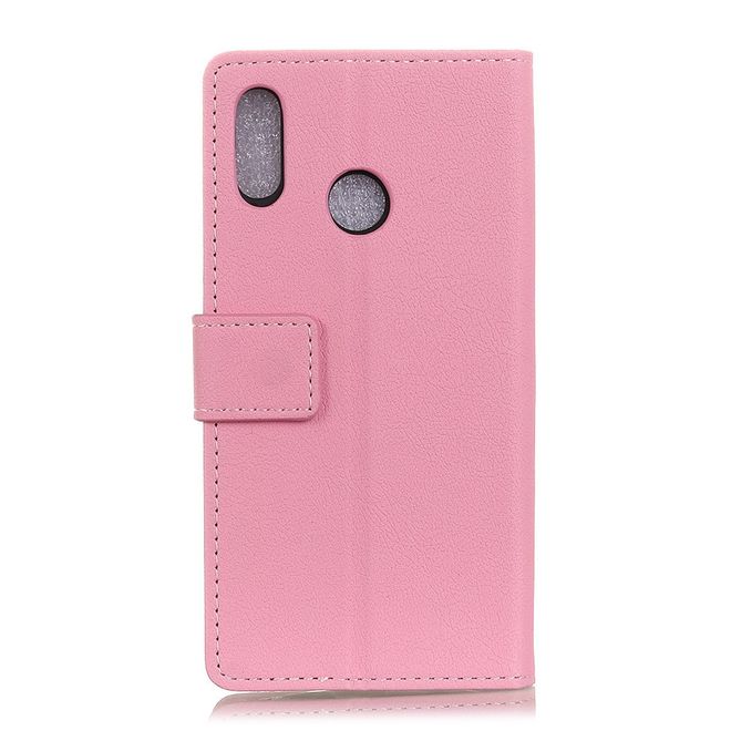 Huawei P30 Lite / P30 Lite New Edition Handy Hülle Classic III Leder Bookcover Series pink