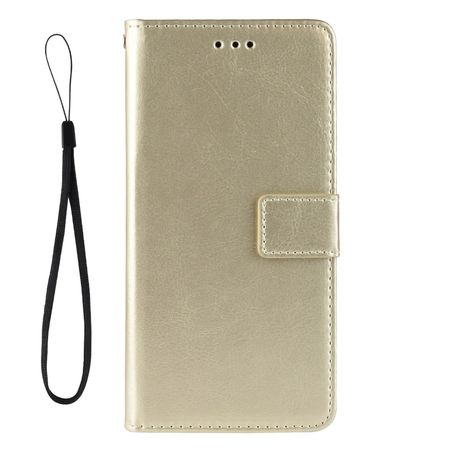 LG G8 ThinQ Hülle - Crazy Horse Leder Case - gold