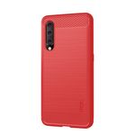 Mofi - Xiaomi Mi 9 Hülle - TPU Softcase - Carbon Fiber Series - rot