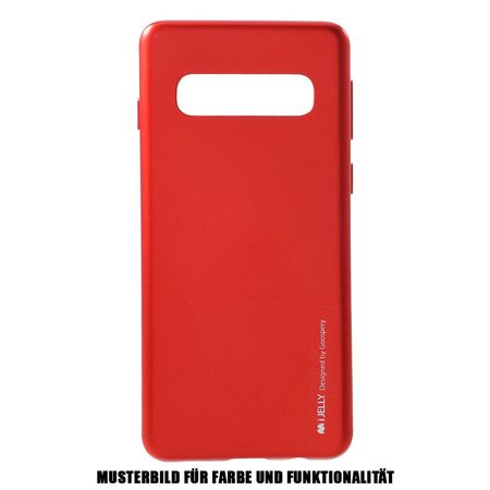 Goospery - Samsung Galaxy A70 Hülle - TPU Softcase - iJelly Metal Series - rot