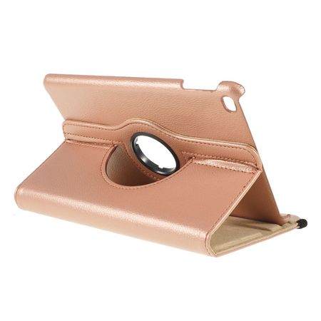 iPad Mini (2019) Hülle - 360° rotierbares Case aus Leder - rosegold
